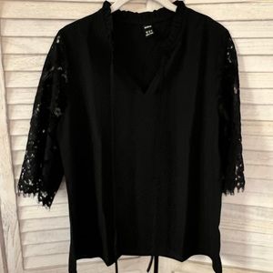 Black lace top